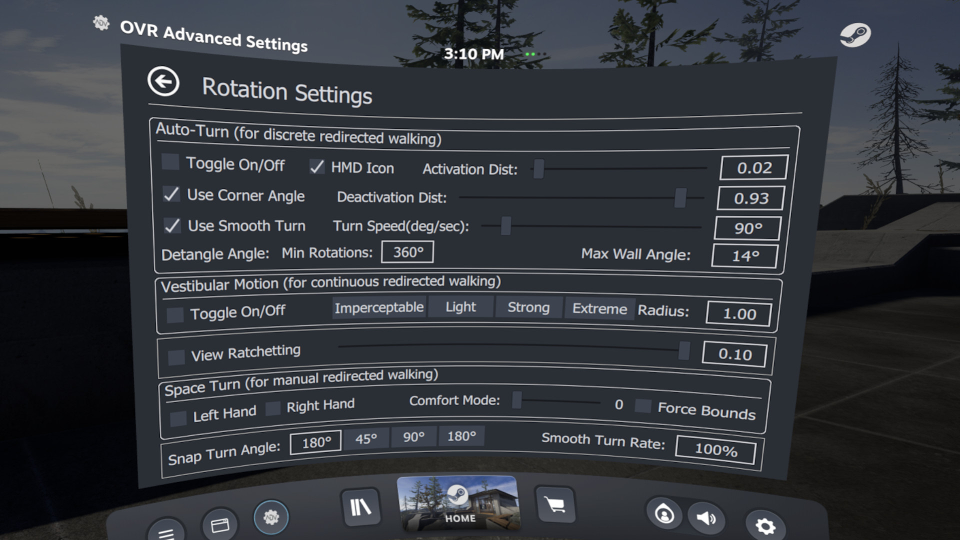 Rotation Settings Panel Screenshot